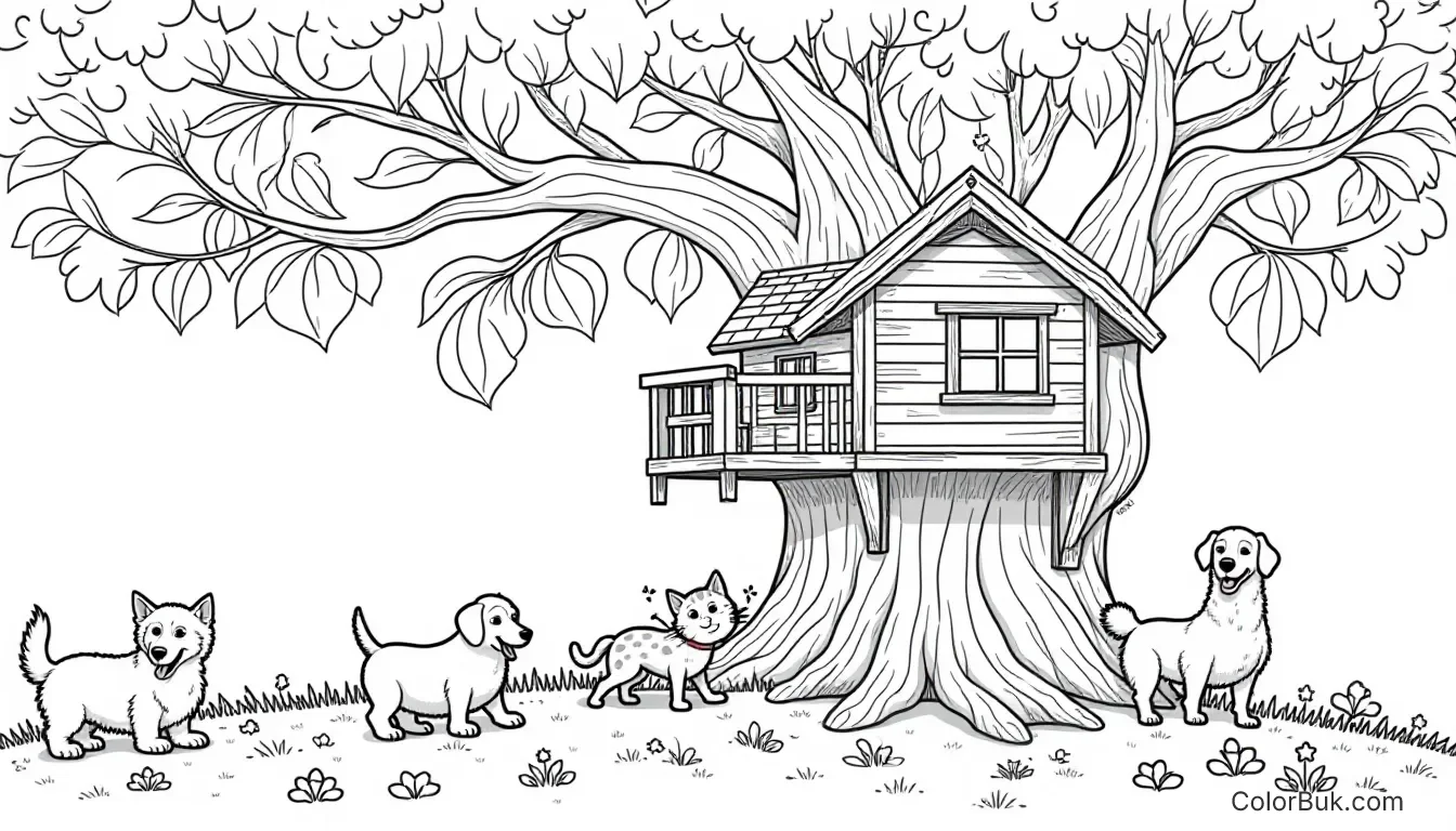 Animal Tree House Animal Tree House