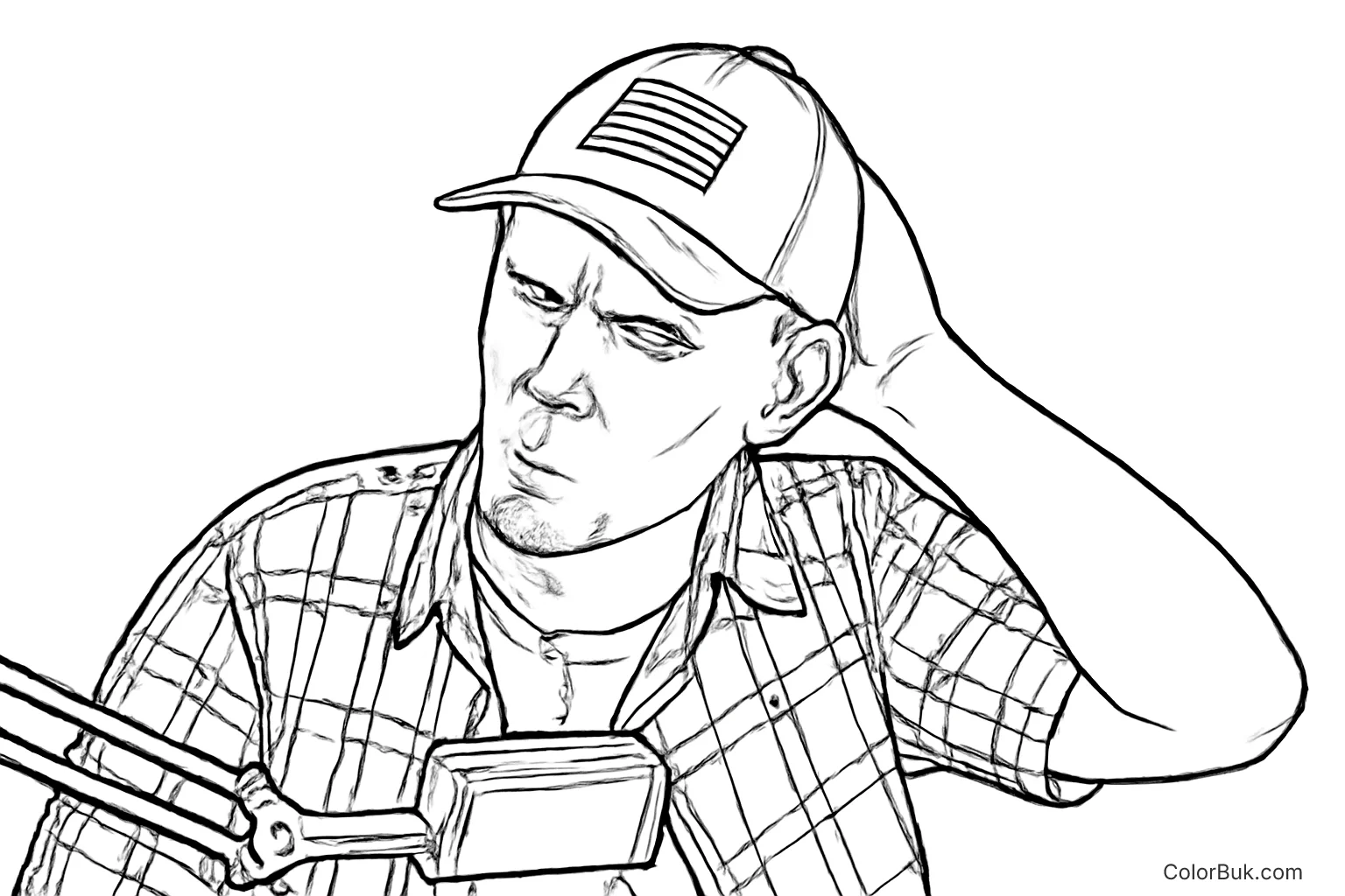 Printable Landscape Coloring Page - Nature Scene Design Printable landscape coloring page featuring a detailed nature scene