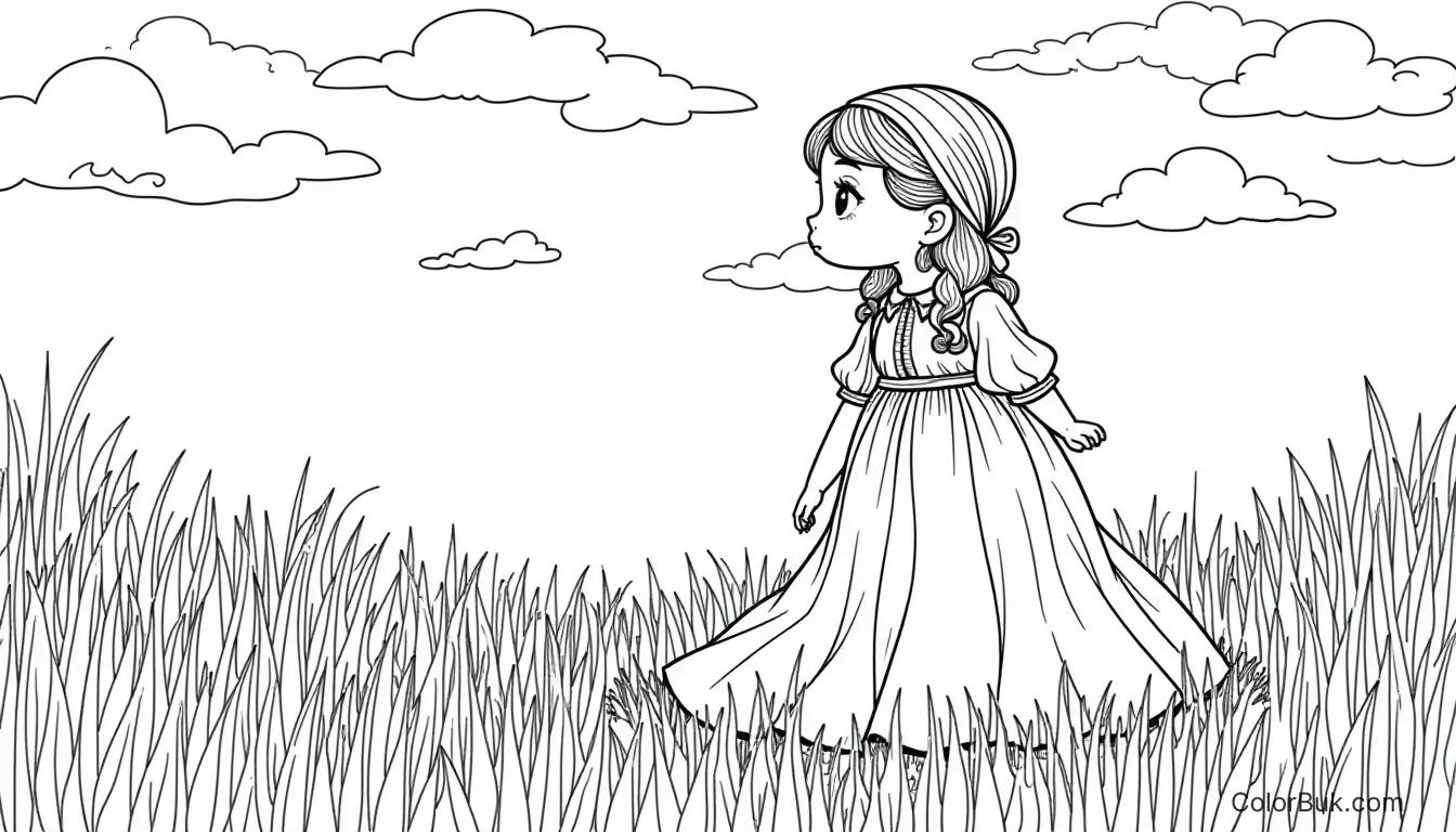 Moriah Elizabeth Coloring Book Page | Free Printable Moriah Elizabeth coloring book style image featuring outlined design for coloring