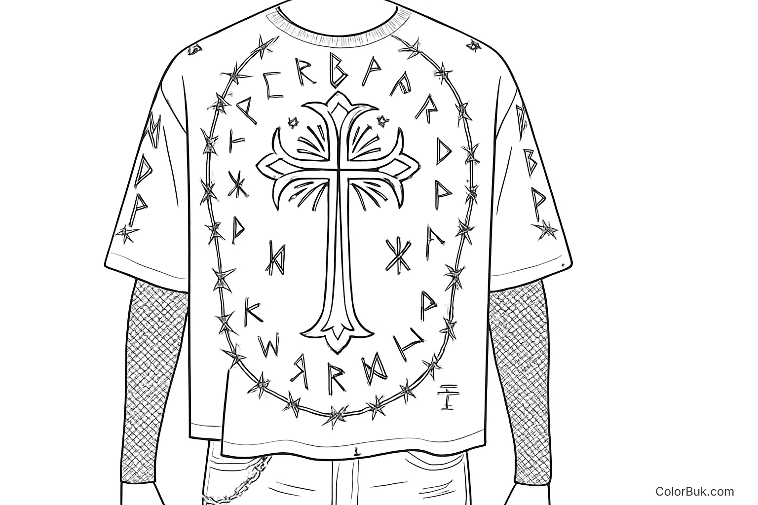 Adult Coloring Sheets Detailed landscape coloring page for adults and kids, ready for coloring