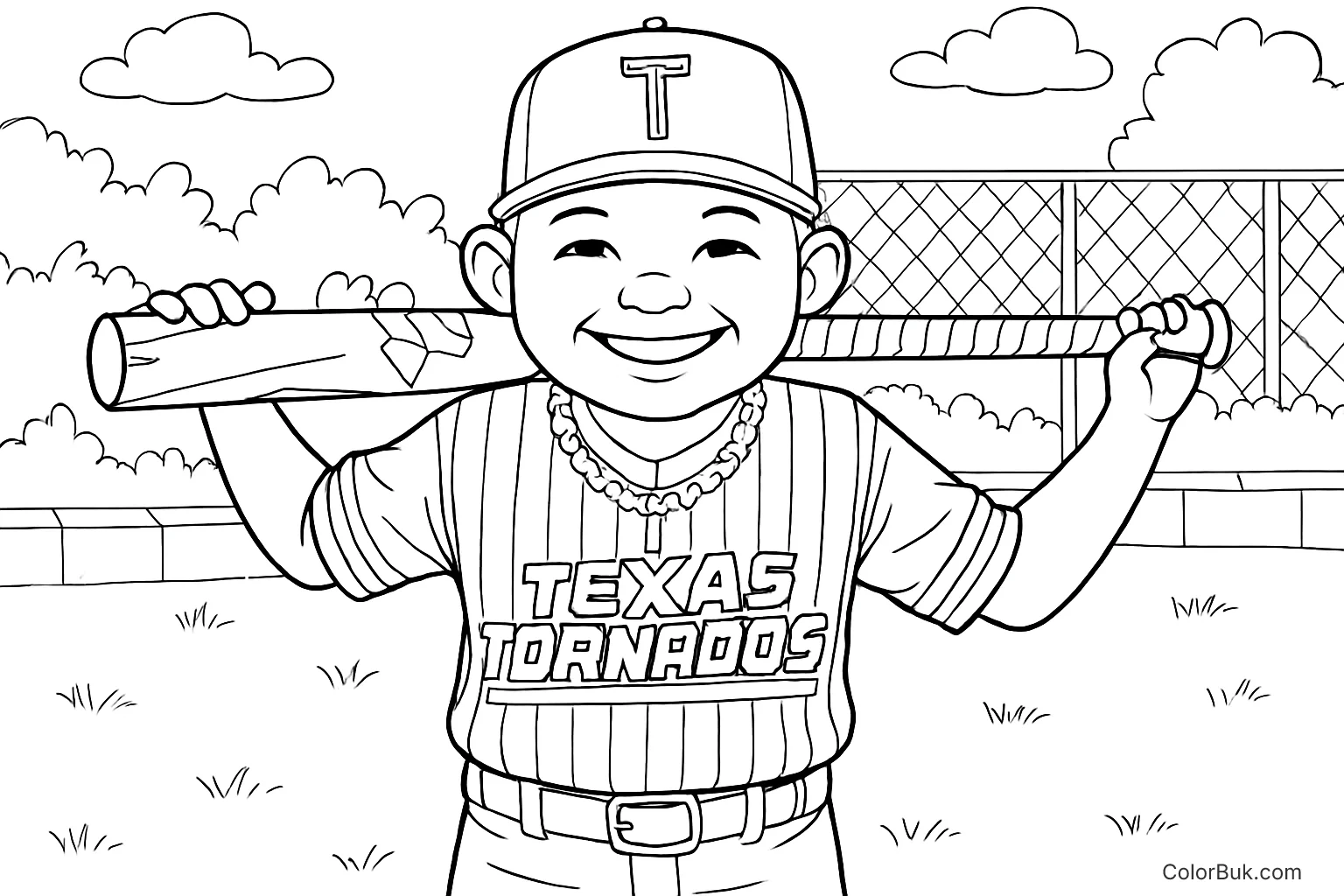 Kids Art Activities Landscape coloring page featuring mountains, trees, and a sunset.